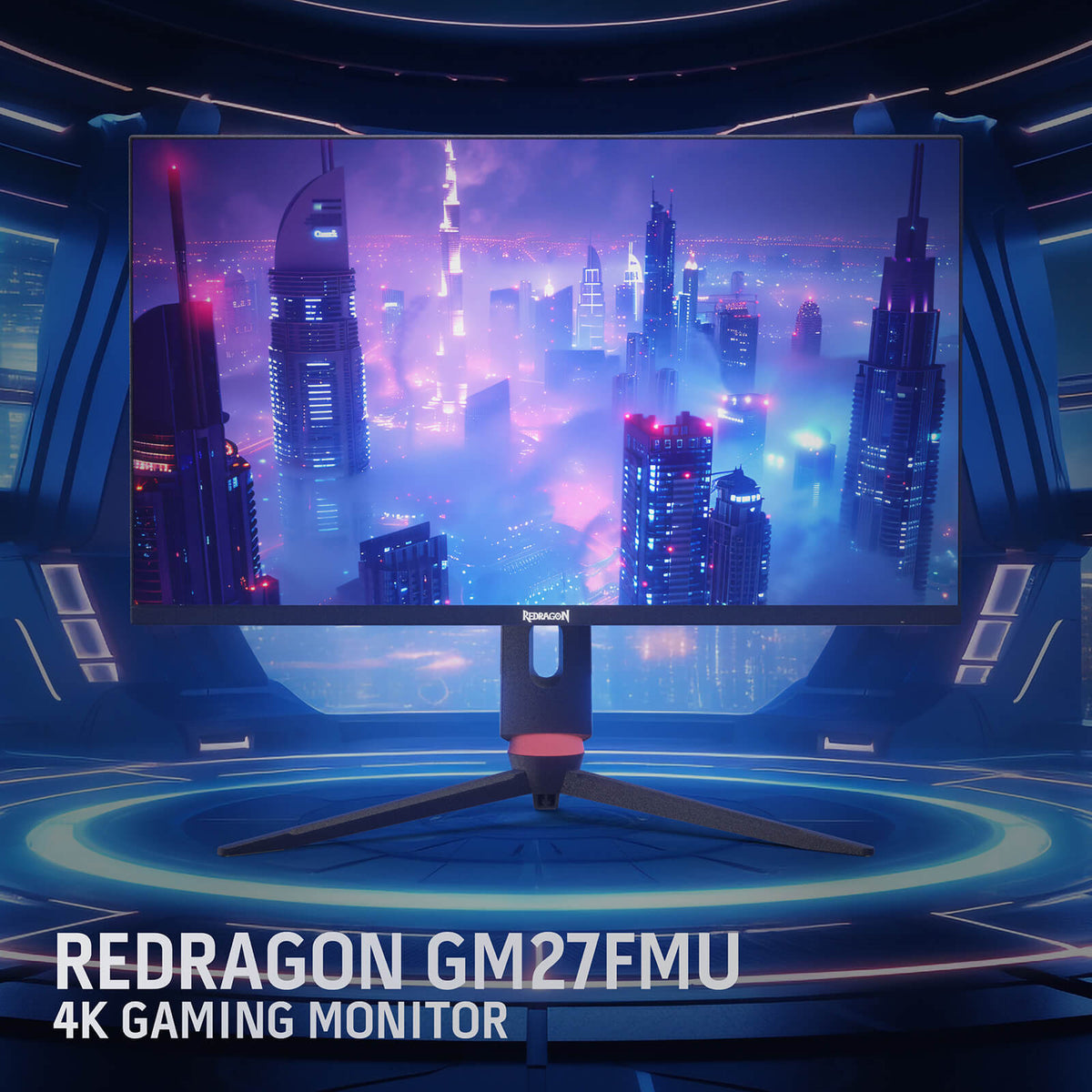 GIAGATE GMU27 27" 4K Mini-LED Flat Gaming Monitor, image 7 of 7 - enlarged view