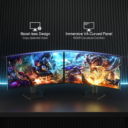 CORAL 27" 144hz/165HZ Curve Gaming Monitor - alternate view