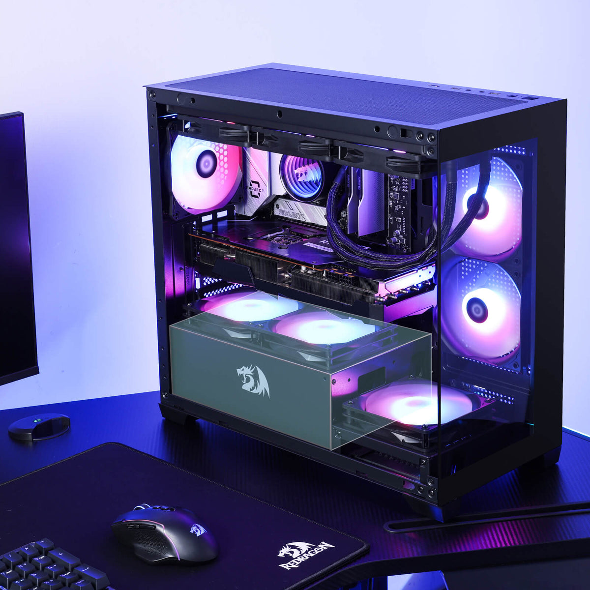 GRINDOR GC218M M-ATX Gaming PC Case, image 11 of 11 - enlarged view