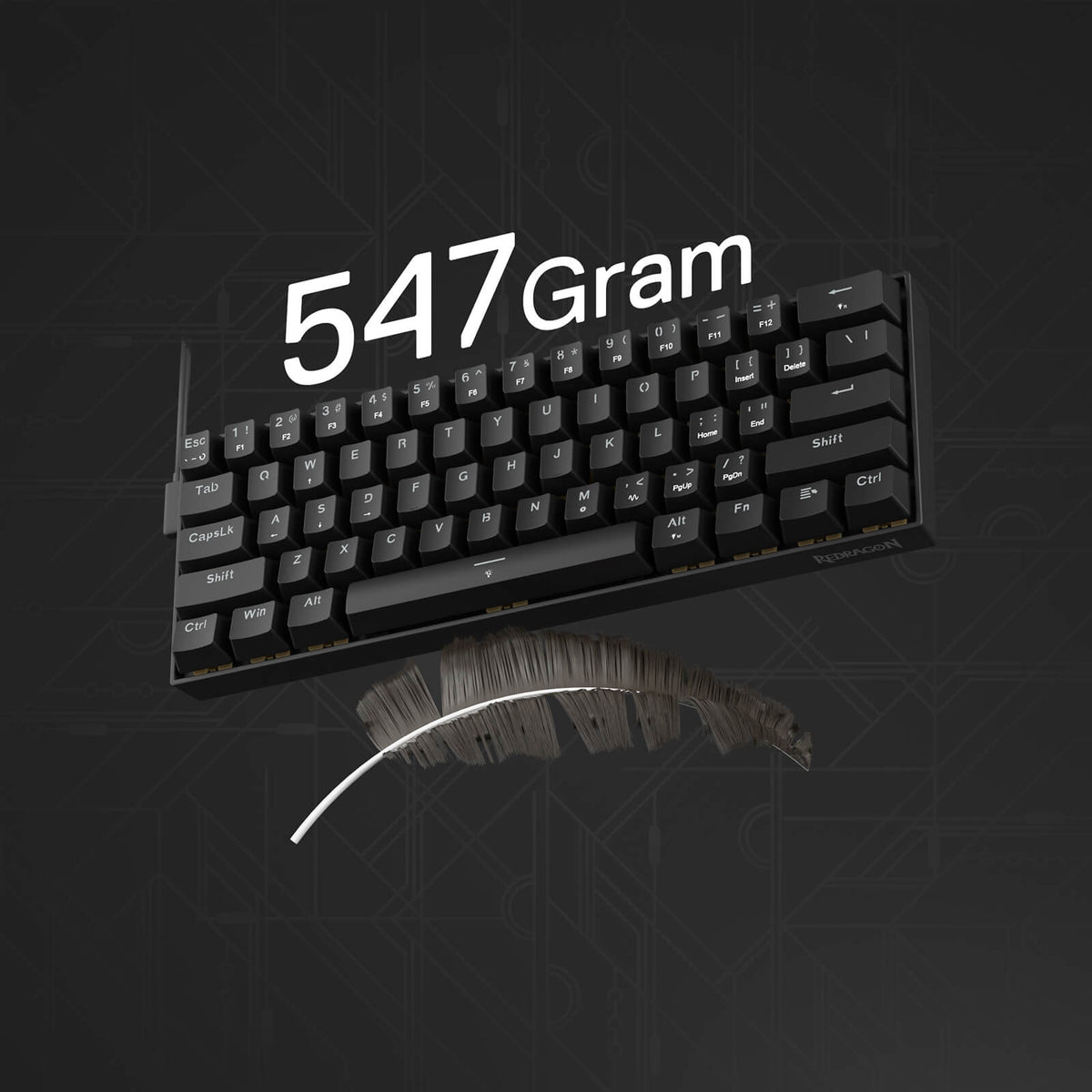 FIZZ K617 Black (Magnetic Hall Effect Keyboard), image 11 of 11 - enlarged view