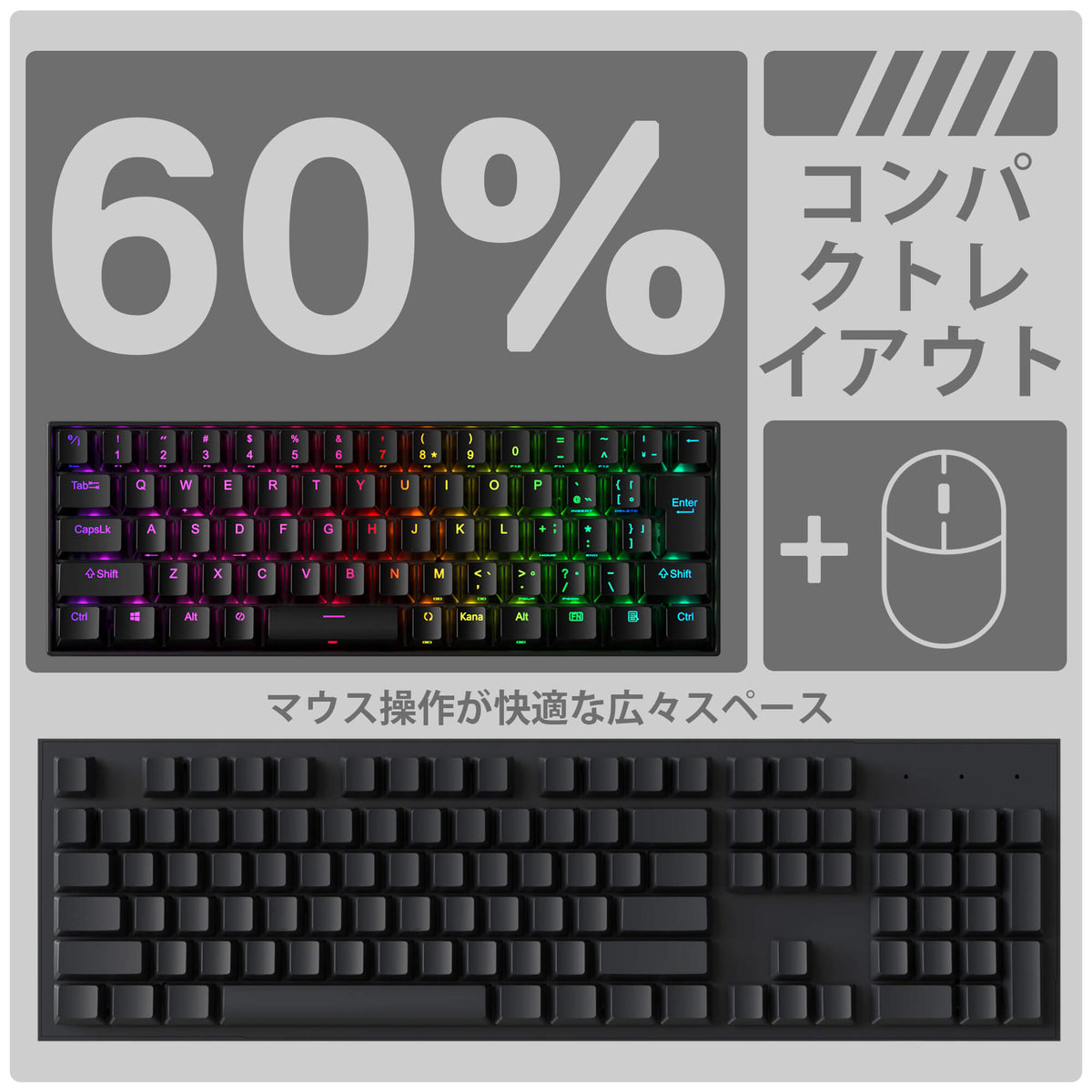 DRAGONBORN K630 Wired 60% Keyboard, image 25 of 25 - enlarged view