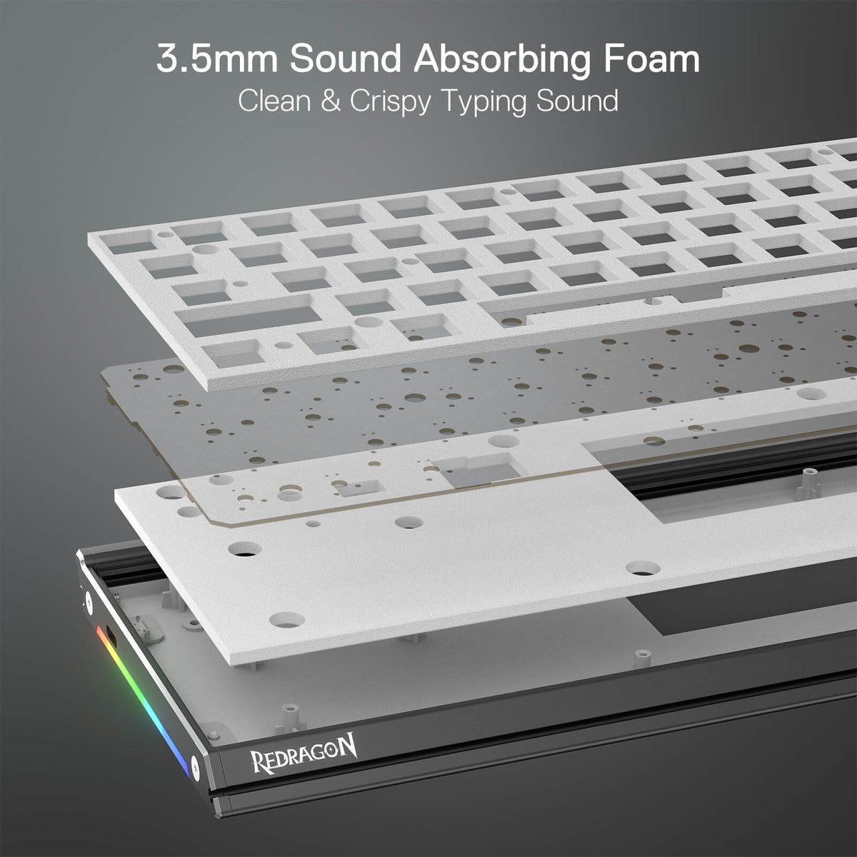 SHACO K641 PRO Wireless Aluminum Keyboard, image 22 of 22 - enlarged view