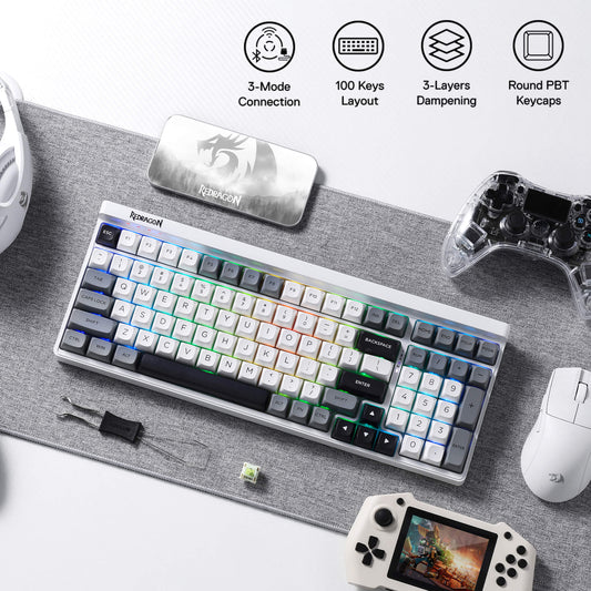 GAREN K656 PRO (MoonDust Gray) - alternate view