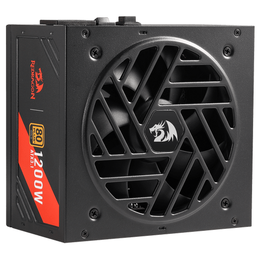 MASTER RGPS PRO 1200W 80 Plus® Gold ATX 3.1 PSU (Black & White) - alternate view