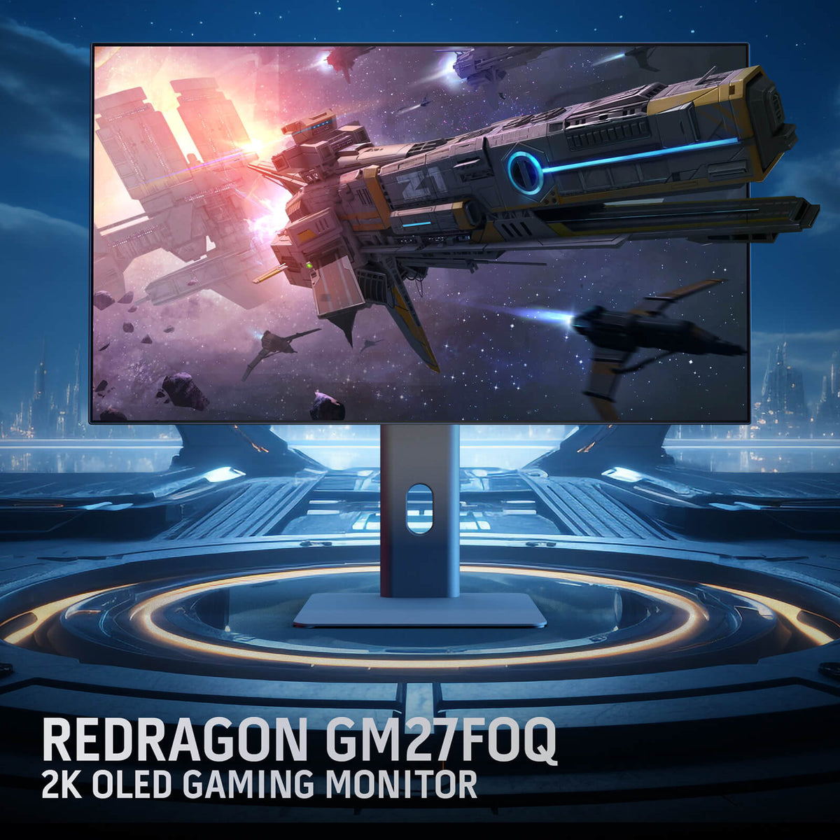 REBELLION GM27 27" OLED Flat Gaming Monitor, image 8 of 8 - enlarged view