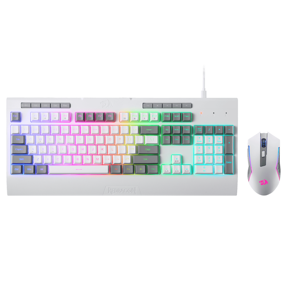 S151 Membrane Gaming Keyboard & Mouse Wired Combo, image 20 of 20 - enlarged view