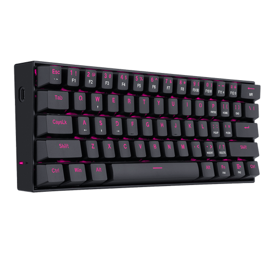 Redragon K630 60% Keyboard Pink LED Backlit - alternate view
