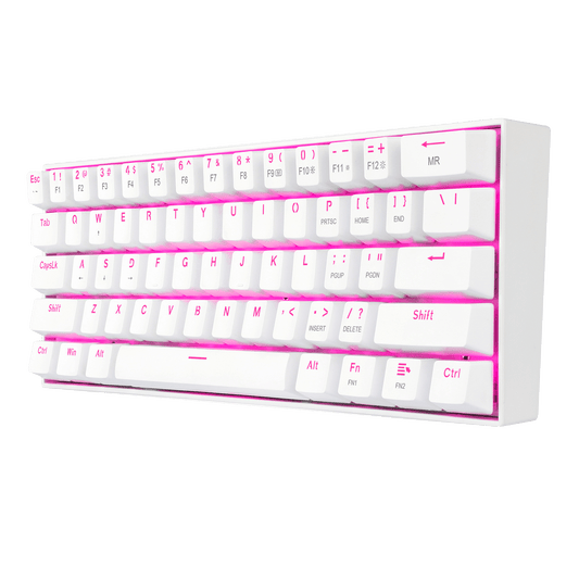 Redragon K630 White 60% Keyboard - alternate view