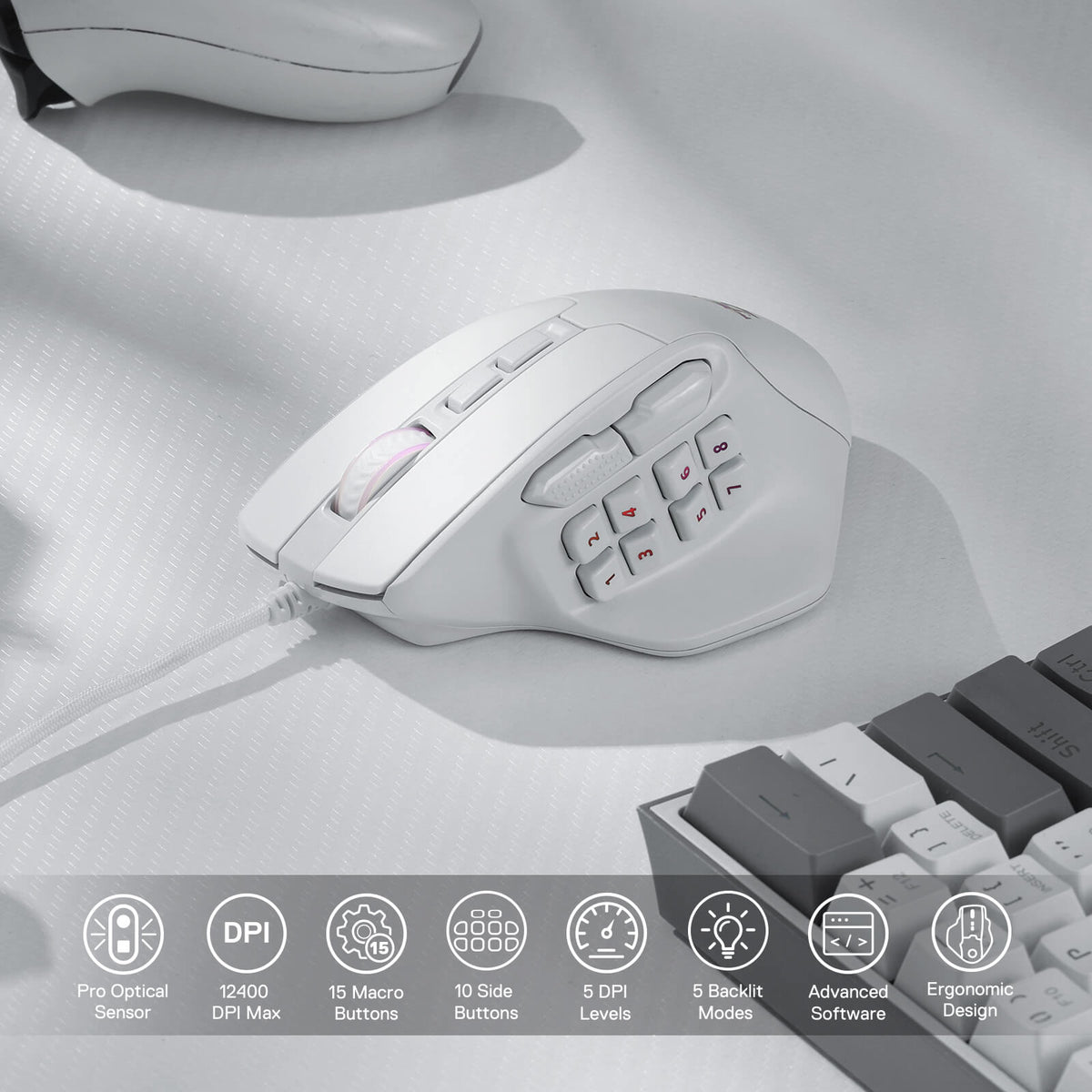 AATROX M811 MMO Gaming Mouse, image 15 of 16