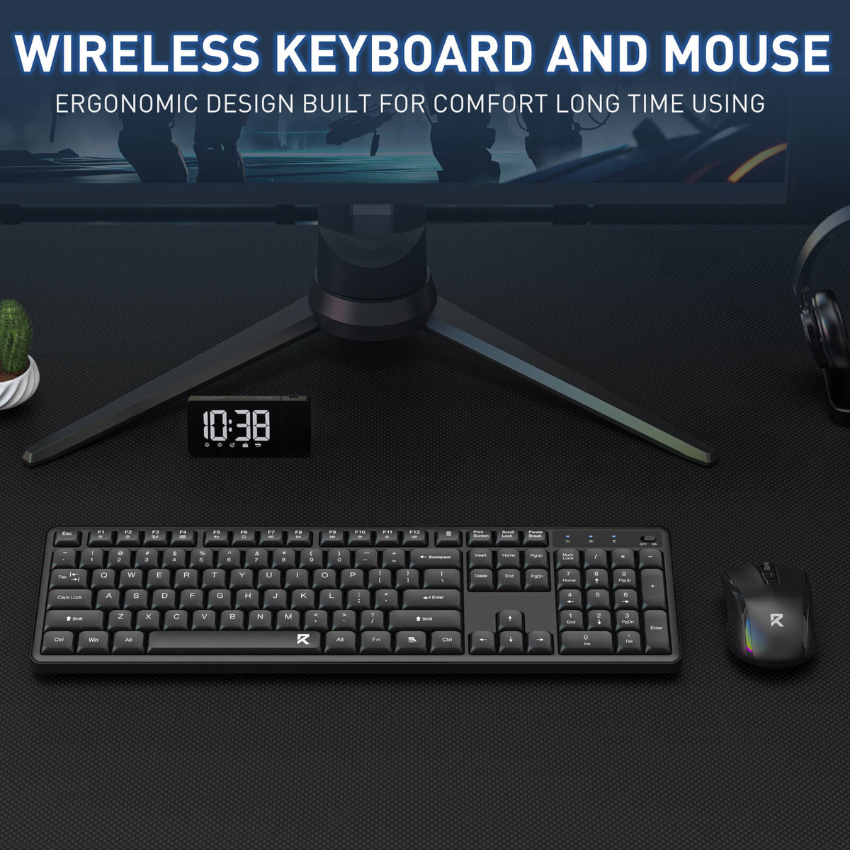 BS7634 Wireless Keyboard and Mouse Combo, image 5 of 15