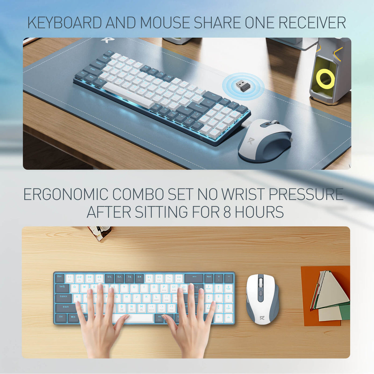 BS8773 Wireless Keyboard and Mouse Combo, image 19 of 48 - enlarged view