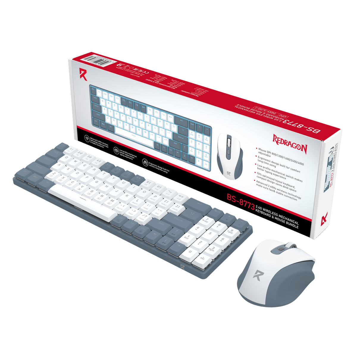 BS8773 Wireless Keyboard and Mouse Combo, image 24 of 48 - enlarged view