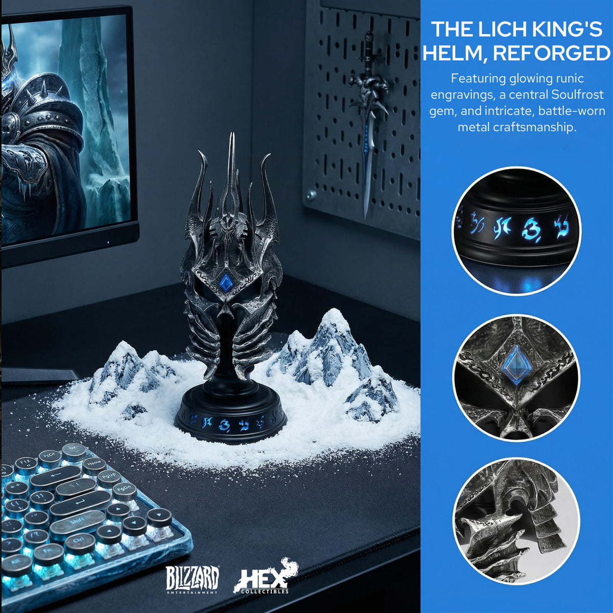 World of Warcraft Helm of Domination Replica Collectible, image 4 of 5 - enlarged view