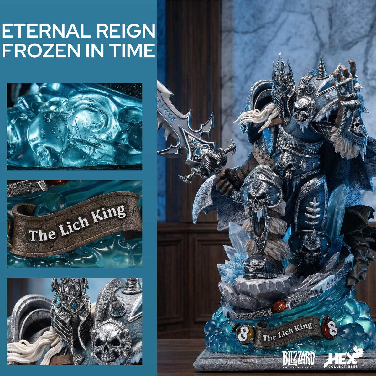 Hearthstone Lich King Figure, image 5 of 5 - enlarged view