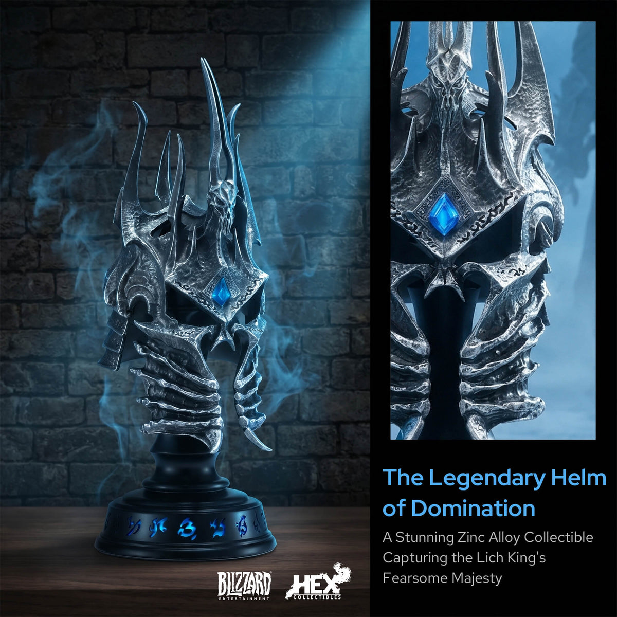 World of Warcraft Helm of Domination Replica Collectible, image 5 of 5 - enlarged view
