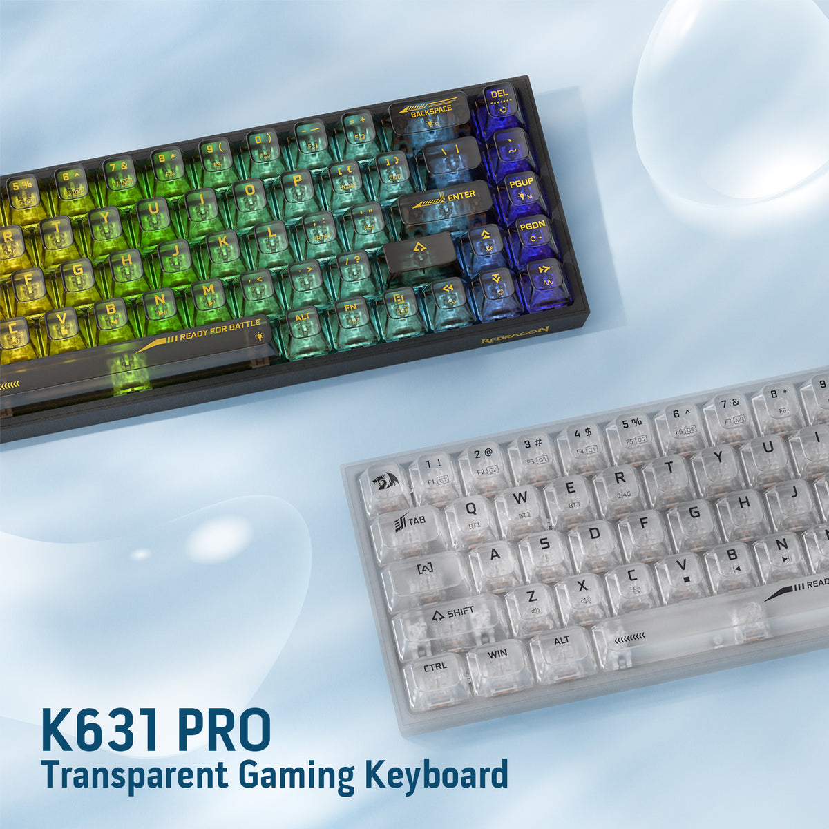CASTOR K631 PRO Full-Transparent Mechanical Keyboard, image 11 of 12 - enlarged view