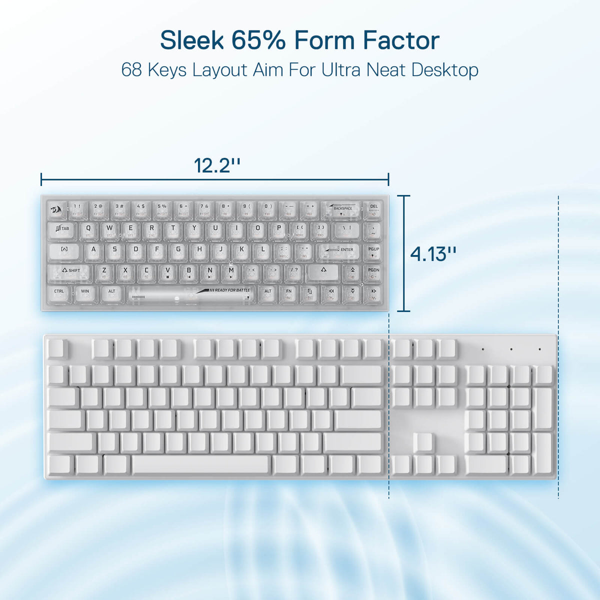 CASTOR K631 PRO Full-Transparent Mechanical Keyboard, image 9 of 12 - enlarged view