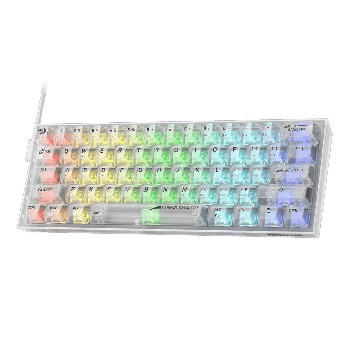 FIZZ K617 SE Full-Transparent Mechanical Keyboard, image 2 of 11 - enlarged view