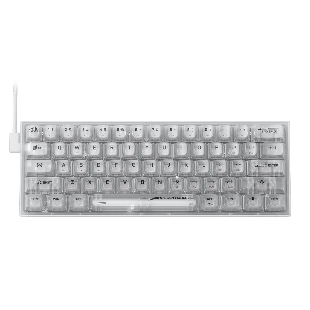 FIZZ K617 SE Full-Transparent Mechanical Keyboard, image 2 of 10