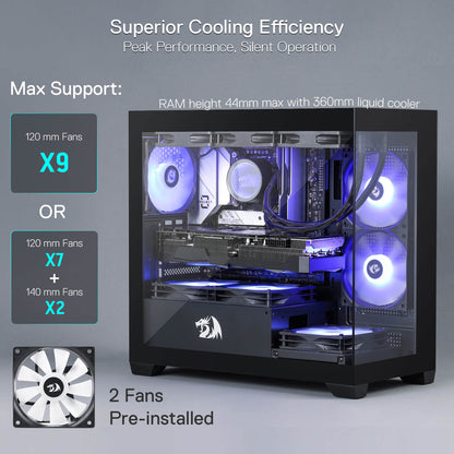 GRINDOR GC218M M-ATX Gaming PC Case - thumbnail 7