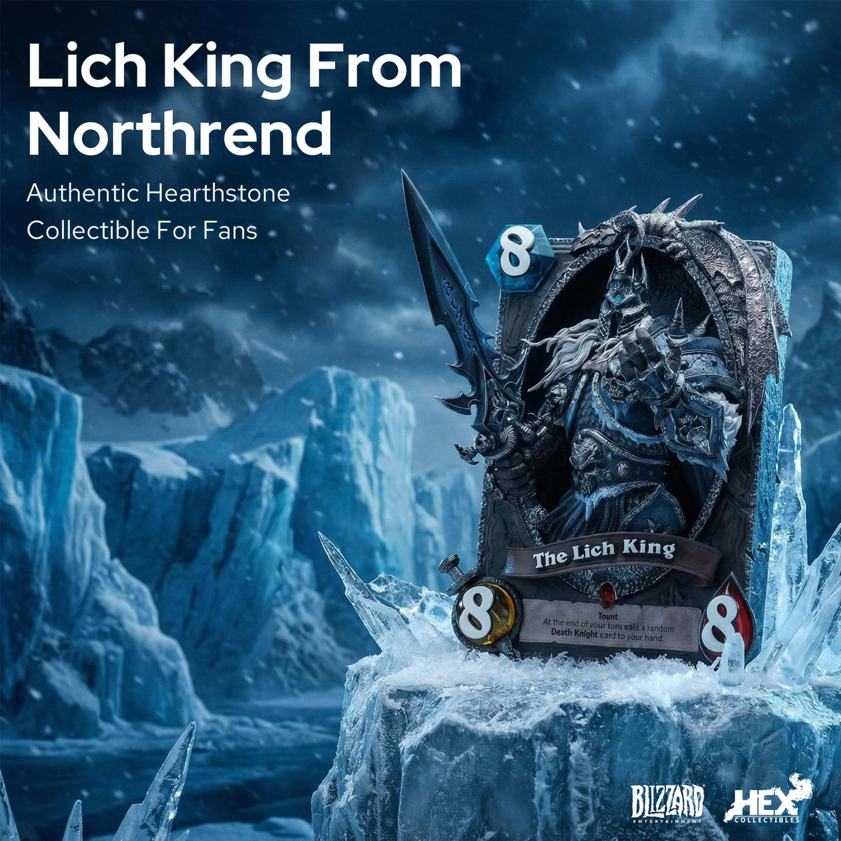 Hearthstone Lich King Card Display Frame, image 2 of 5 - enlarged view