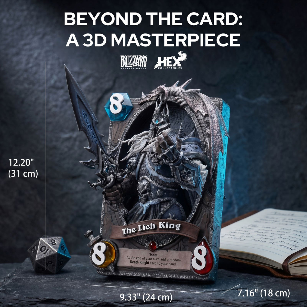Hearthstone Lich King Card Display Frame, image 3 of 5 - enlarged view