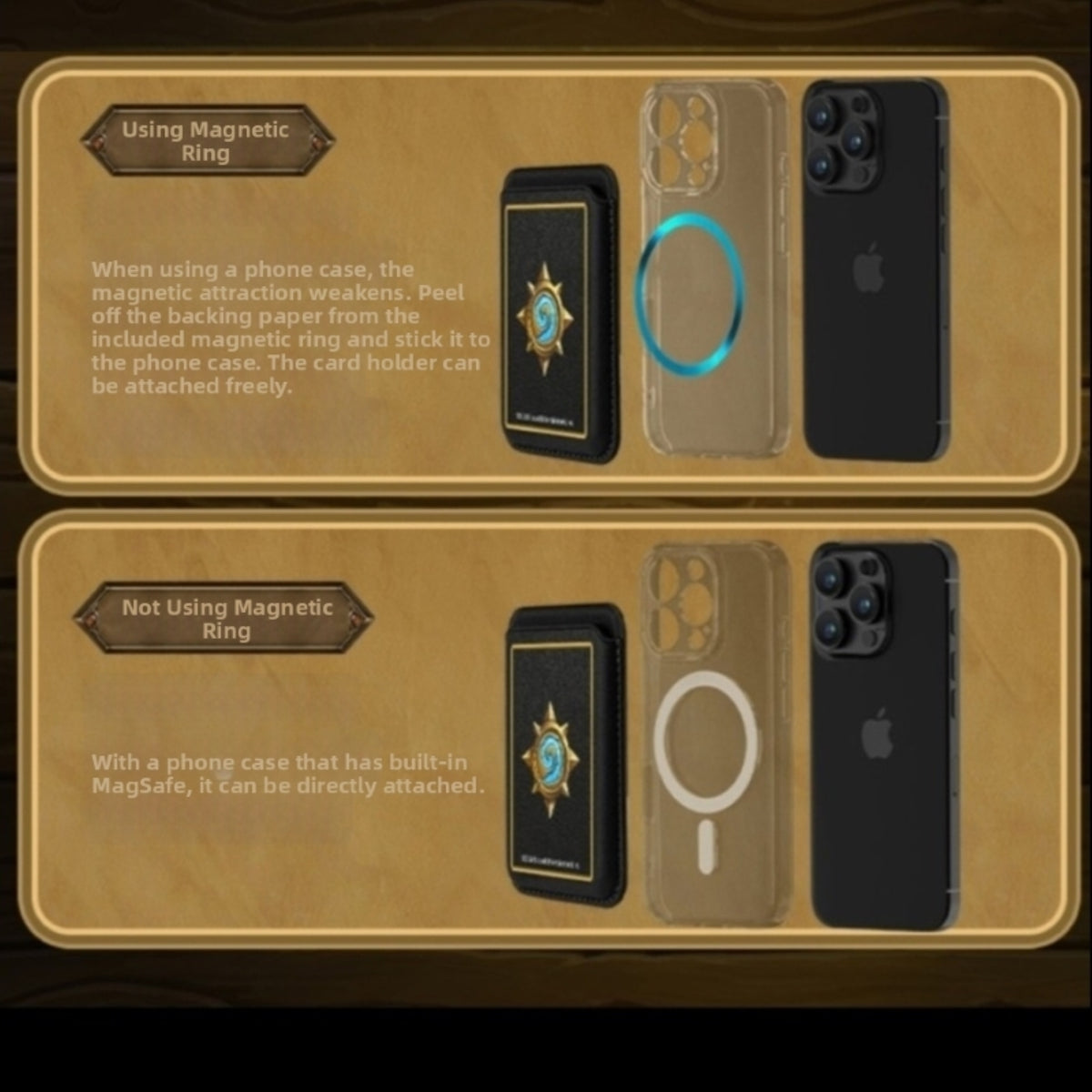 Hearthstone Magnetic Wallet Doubles as Phone Stand, image 8 of 9 - enlarged view