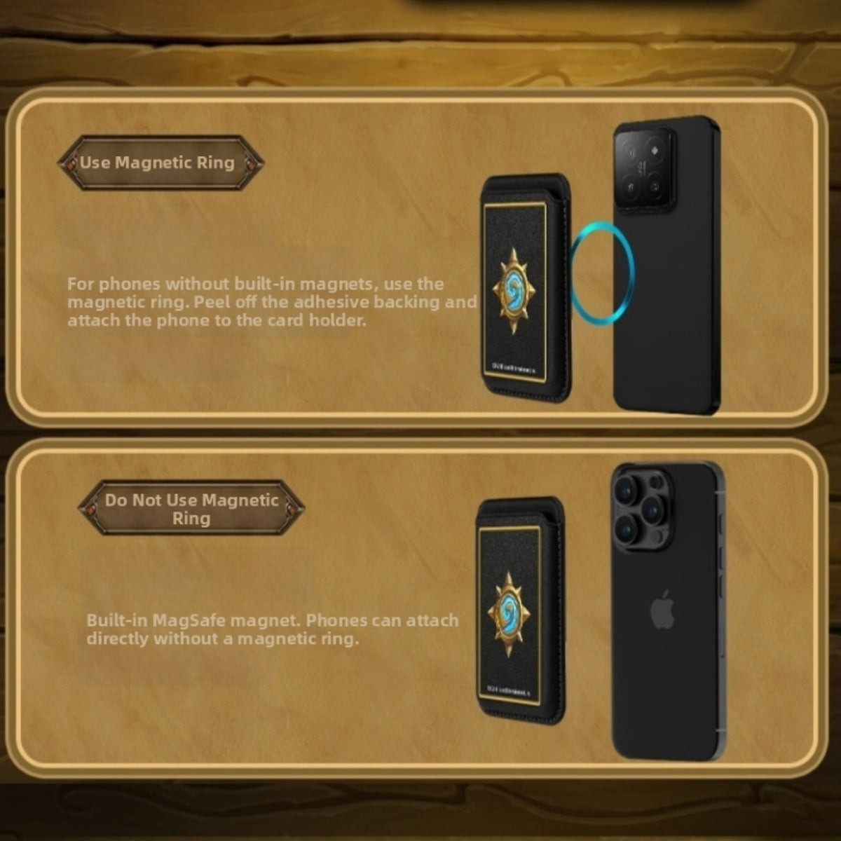 Hearthstone Magnetic Wallet Doubles as Phone Stand, image 7 of 9
