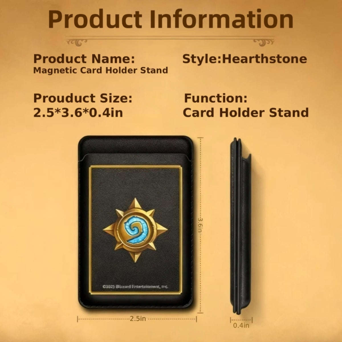 Hearthstone Magnetic Wallet Doubles as Phone Stand, image 9 of 9