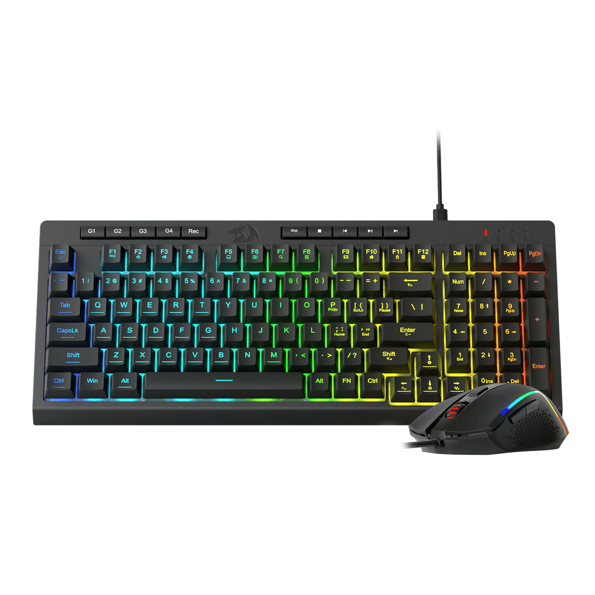 RYLO S141 Membrane Gaming Keyboard & Mouse Wired Combo, image 9 of 9