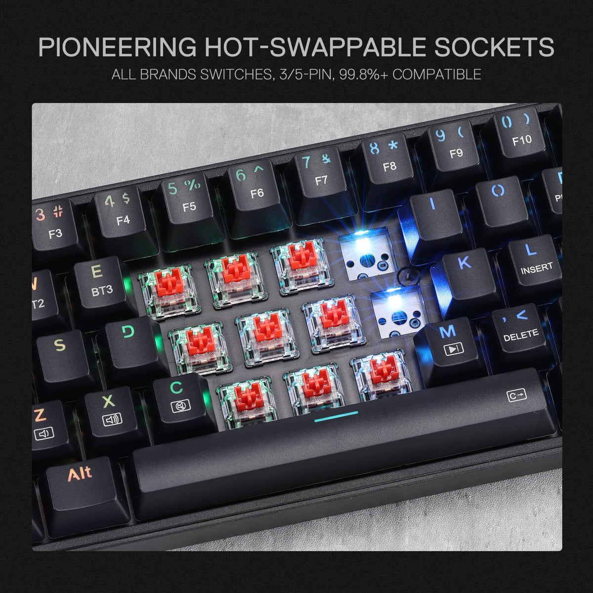 (Open-box) K628 75% Mechanical Gaming Keyboard M693 Gamin..., image 6 of 15
