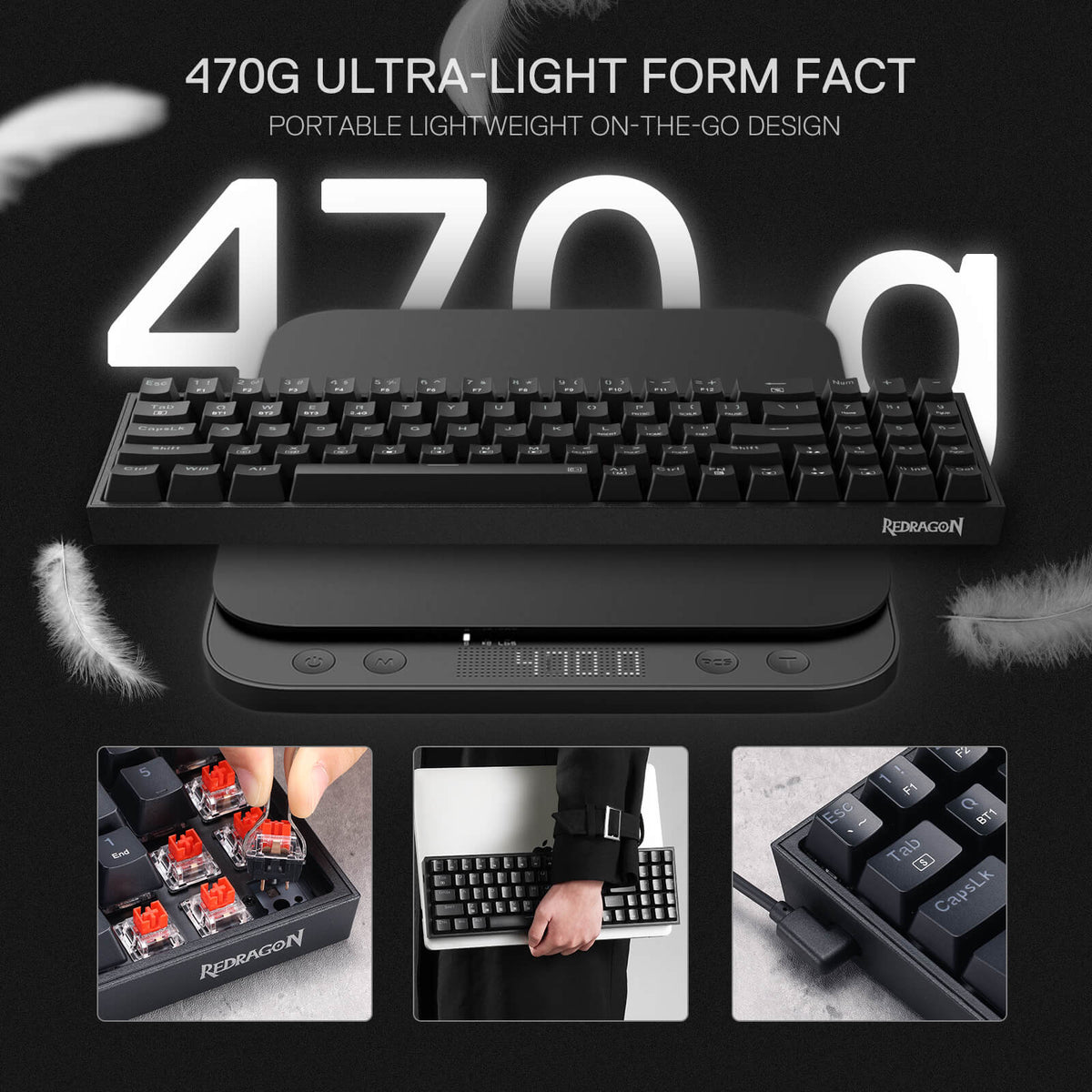 (Open-box) K628 75% Mechanical Gaming Keyboard M693 Gamin..., image 5 of 15 - enlarged view