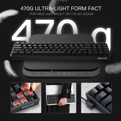 (Open-box) K628 75% Mechanical Gaming Keyboard M693 Gaming Mouse Tri-Modes Combo - thumbnail 5