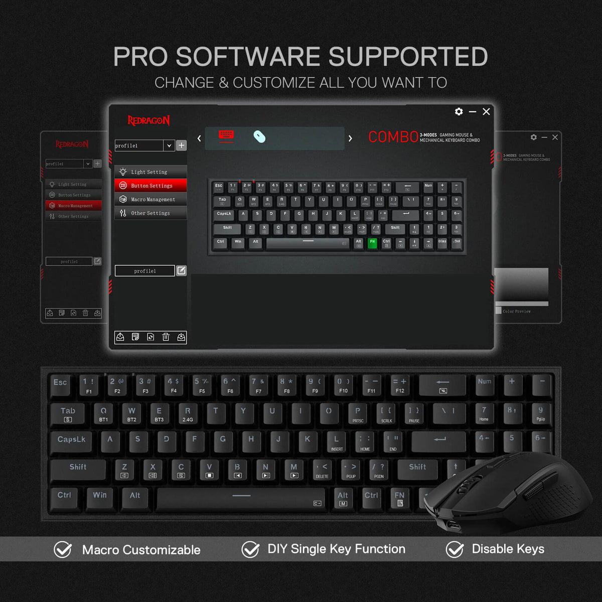 (Open-box) K628 75% Mechanical Gaming Keyboard M693 Gamin..., image 8 of 15 - enlarged view