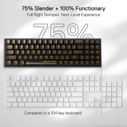 POLLUX K628 PRO SE 75% Full-Transparent Keyboard - thumbnail 8