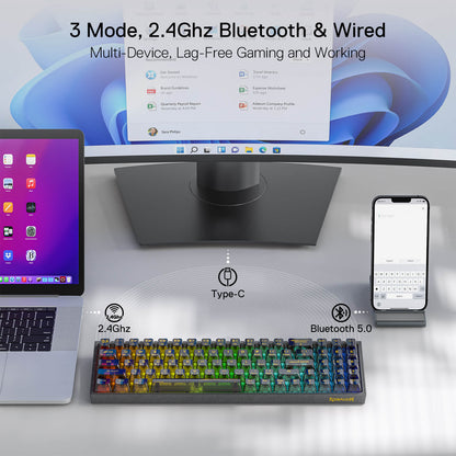 POLLUX K628 PRO SE 75% Full-Transparent Keyboard - thumbnail 9