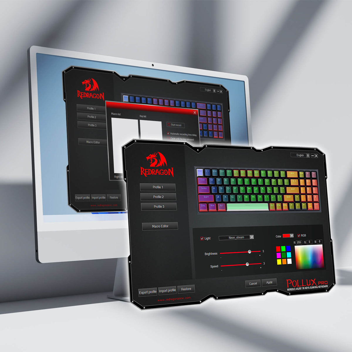 POLLUX K628 PRO SE 75% Full-Transparent Keyboard, image 9 of 10