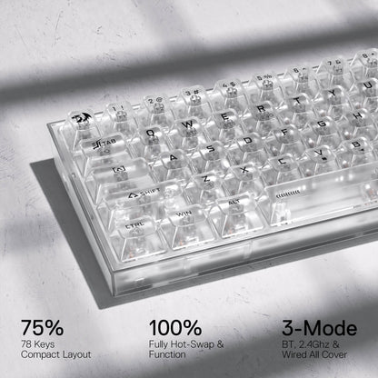 POLLUX K628 PRO SE 75% Full-Transparent Keyboard - thumbnail 6