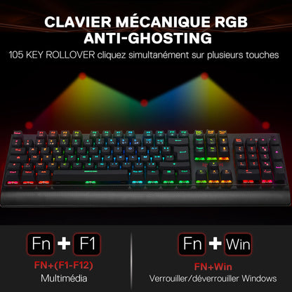 KALA K557 Clavier De Jeu À Membrane Filaire (French Layout Only) - thumbnail 7