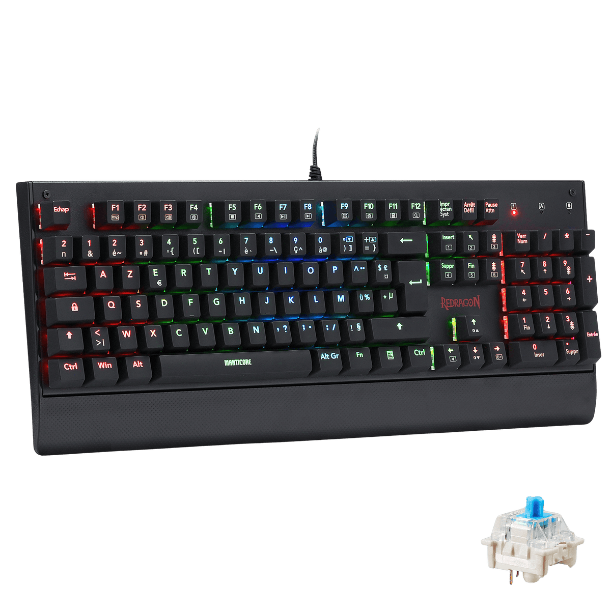 KALA K557 Clavier De Jeu À Membrane Filaire (French Layou..., image 2 of 7