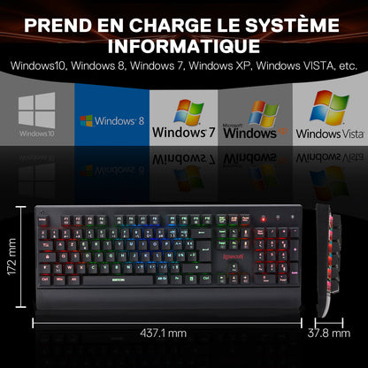 KALA K557 Clavier De Jeu À Membrane Filaire (French Layout Only) - thumbnail 6