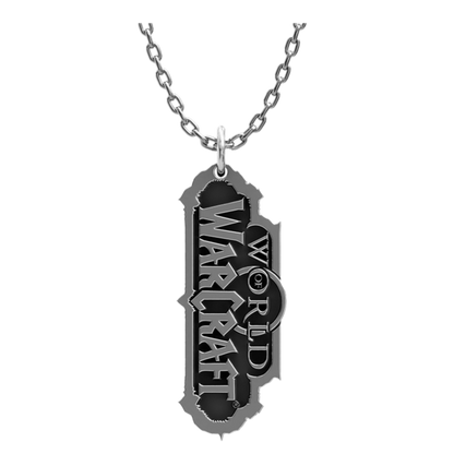 World of Warcraft Themed Logo Sterling Silver Pendant - thumbnail 1