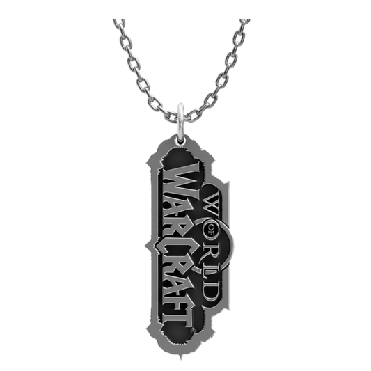 World of Warcraft Themed Logo Sterling Silver Pendant