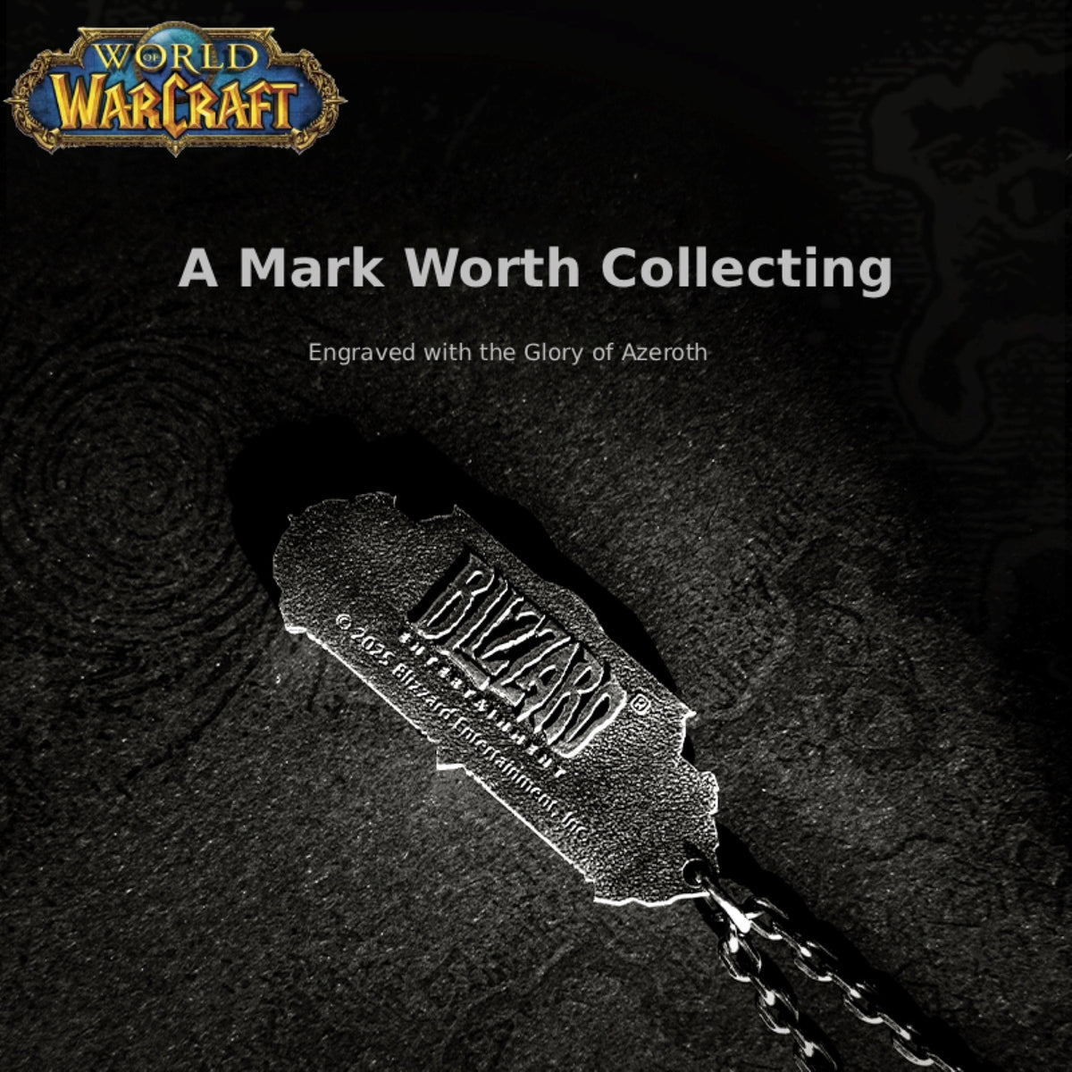 World of Warcraft Themed Logo Sterling Silver Pendant, image 4 of 11 - enlarged view