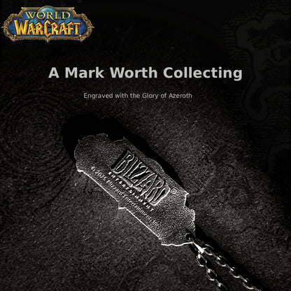 World of Warcraft Themed Logo Sterling Silver Pendant - thumbnail 4