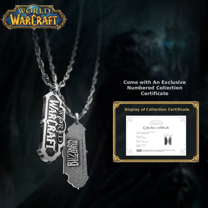 World of Warcraft Themed Logo Sterling Silver Pendant - thumbnail 5