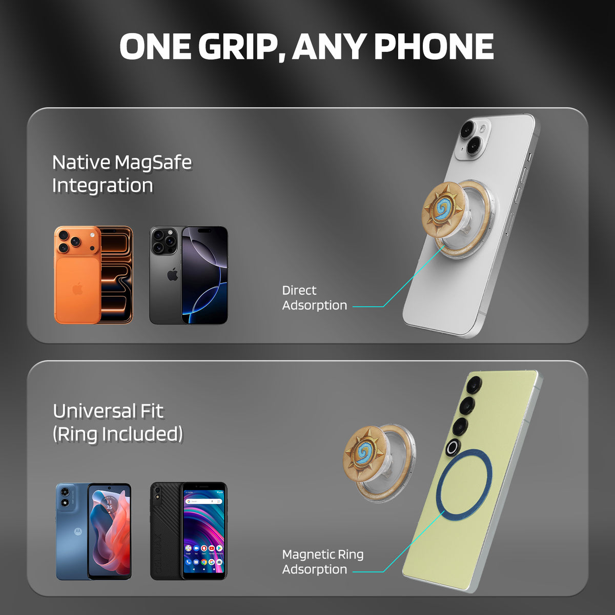Hearthstone Magnetic Airbag Phone Grip, image 5 of 6