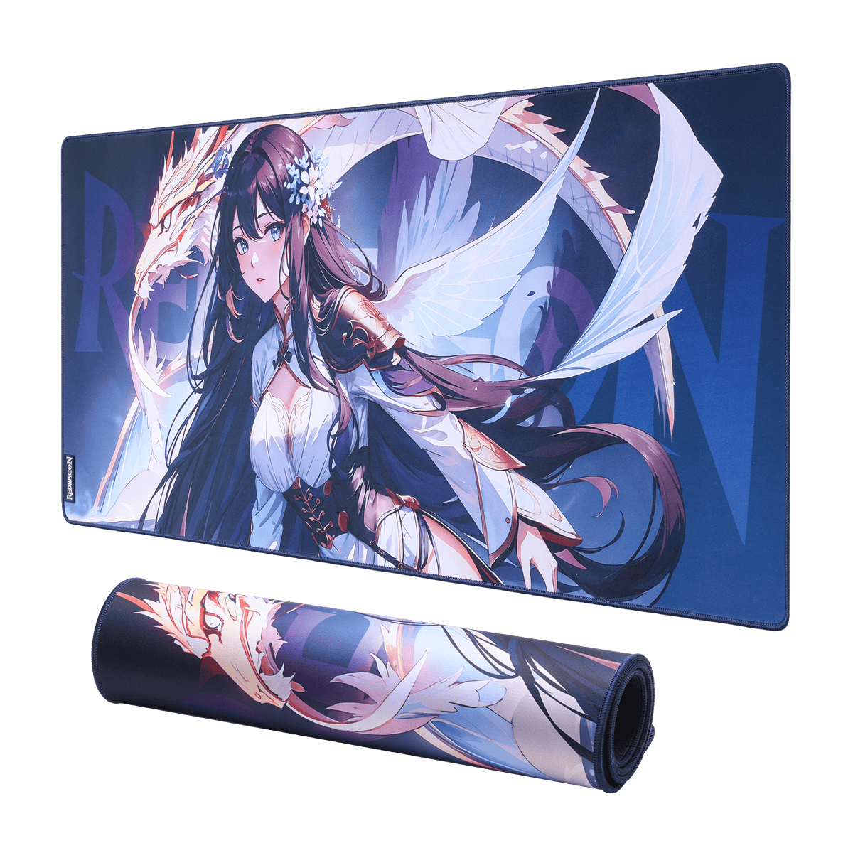 P046 Anime Blue Gaming Mouse Pad/Desk Mat, image 3 of 19 - enlarged view