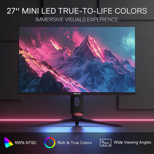GIAGATE GMU27 27" 4K Mini-LED Flat Gaming Monitor - alternate view