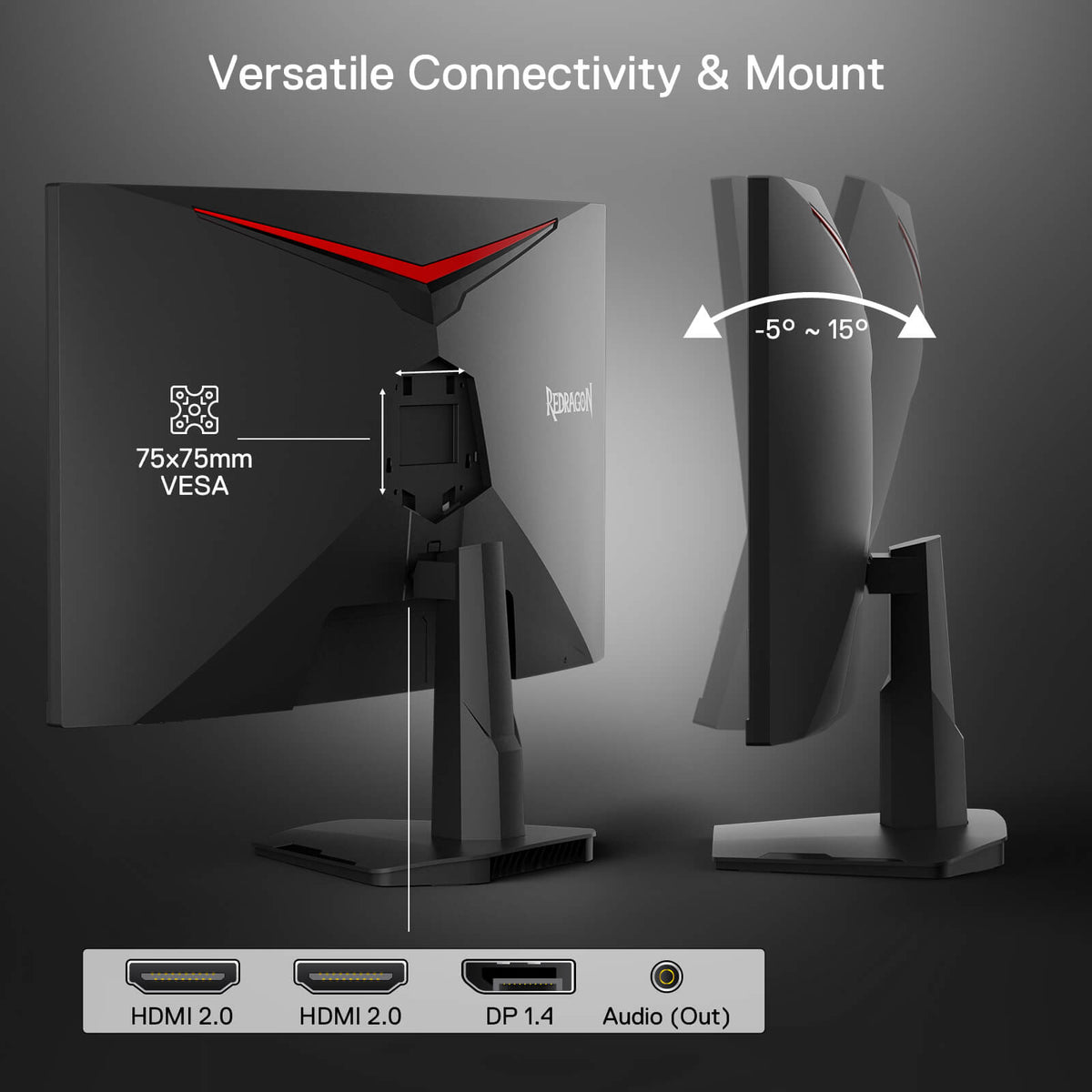 CORAL 27" 144hz/165HZ Curve Gaming Monitor, image 3 of 9